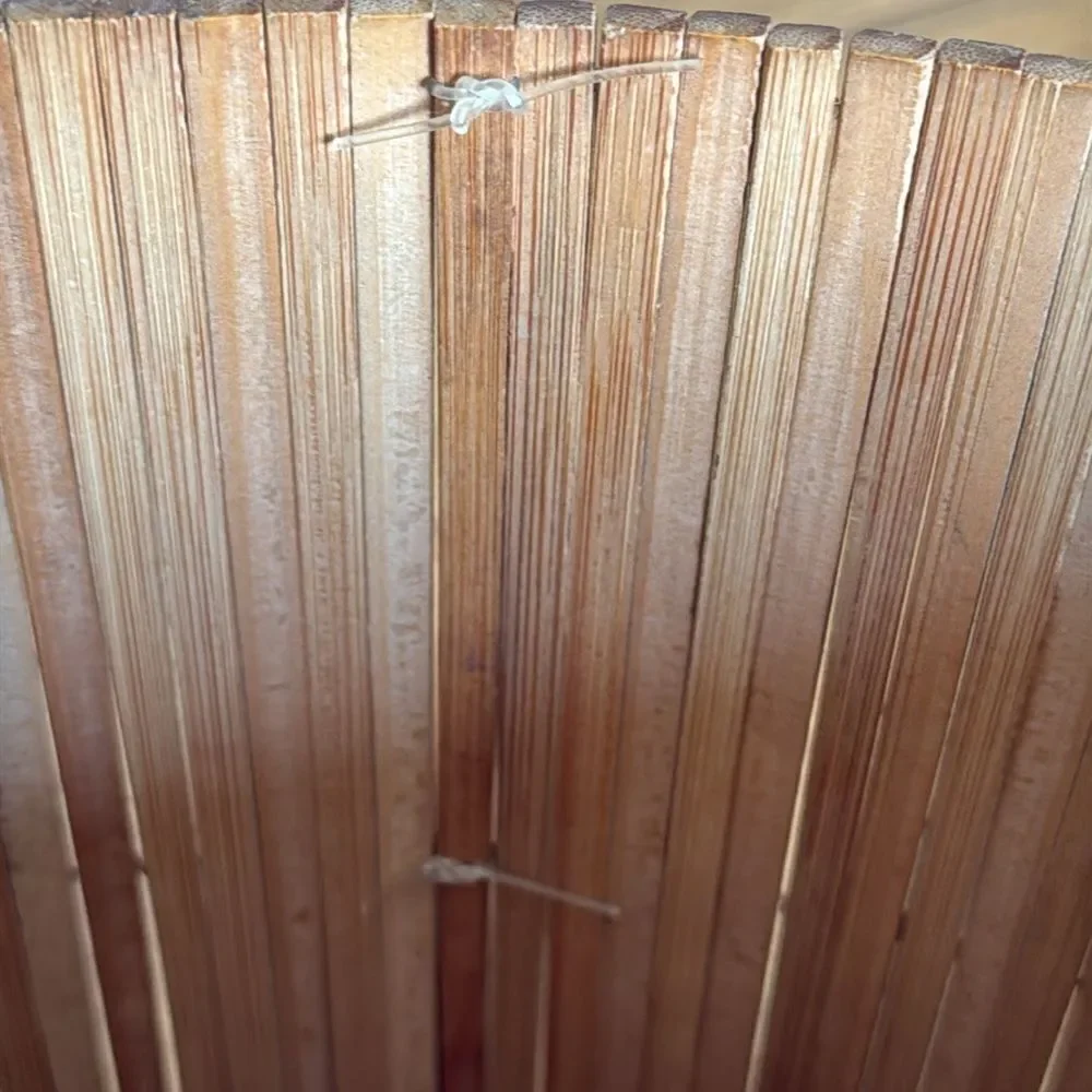 MCM Bamboo wastebasket